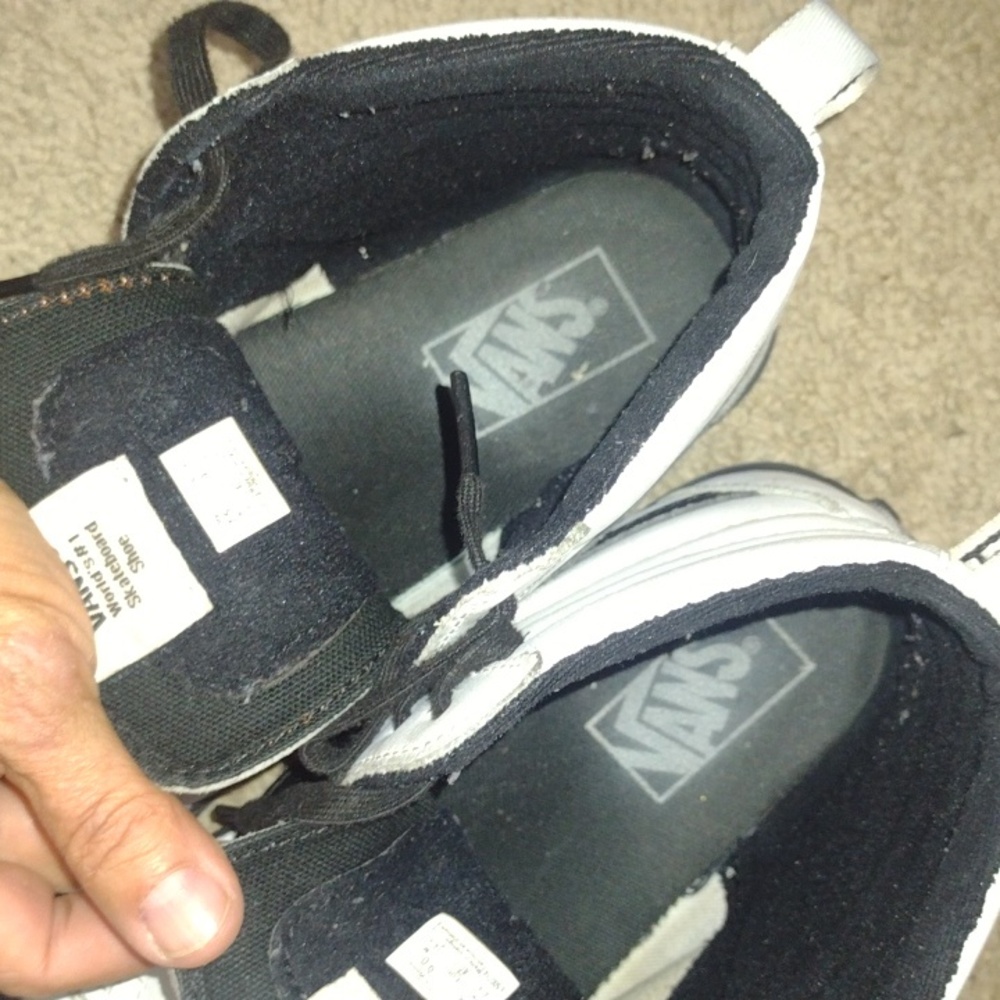 Vans Skate Hi Size 7.5/9 Black/White - Picture 9 of 11